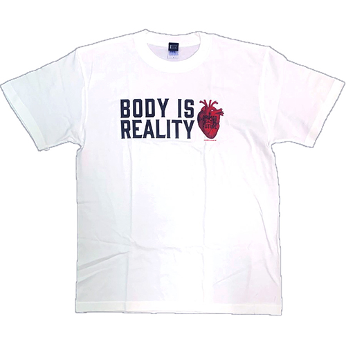 クライムズ・オブ・ザ・フューチャー/ BODY IS REALITY Tシャツ（ホワイト）: Mサイズ - イメージ画像