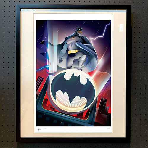 【豆魚雷オリジナルフレーム入り】Batman The Animated Series/ バットマン 30th アニバーサリー by オーランド・アロセナ アートプリント