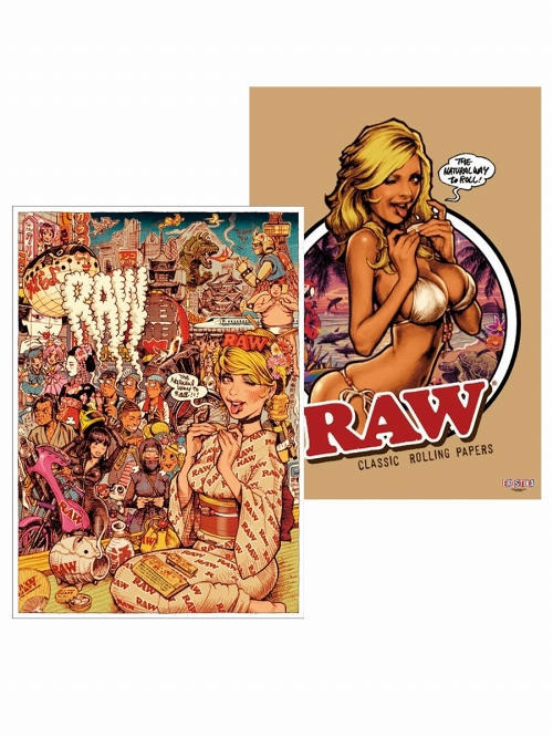 RAW GIRL Japanesque/ フレーム入り ダブルサイド ポスター - イメージ画像