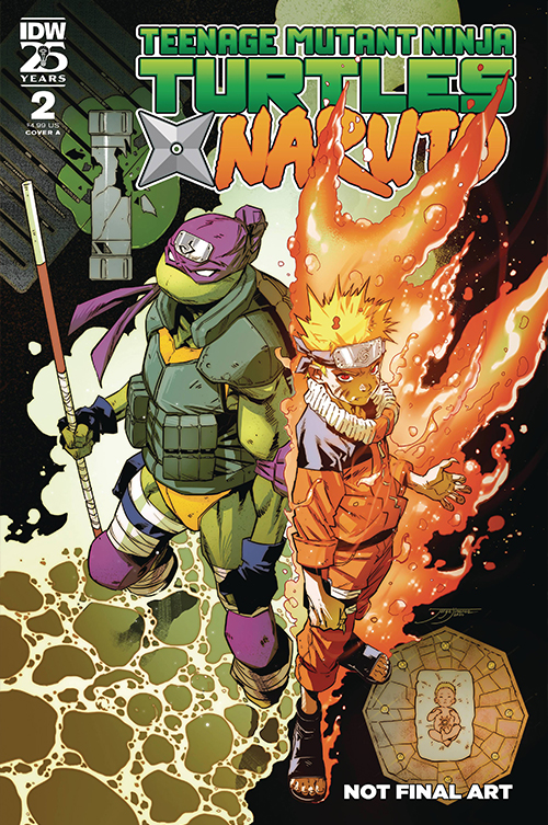 【全編英語/リーフ】TEENAGE MUTANT NINJA TURTLES X NARUTO #2（Cover A: Jorge Jimenez） - イメージ画像