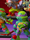 ARCADE/  ティーンエイジ・ミュータント・ニンジャ・タートルズ TMNT: トレーディングフィギュア 6個入りBOX