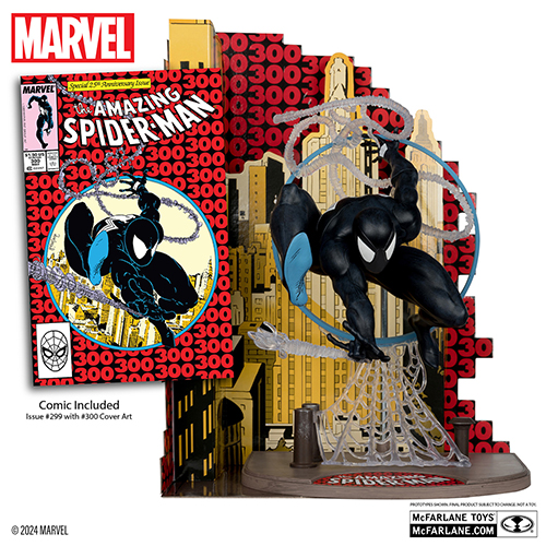 マーベルコミック/ The Amazing Spider-Man Vol.1 #300: スパイダーマン（シンビオートスーツ）designed by トッド・マクファーレン 1/6 シーンスタチュー