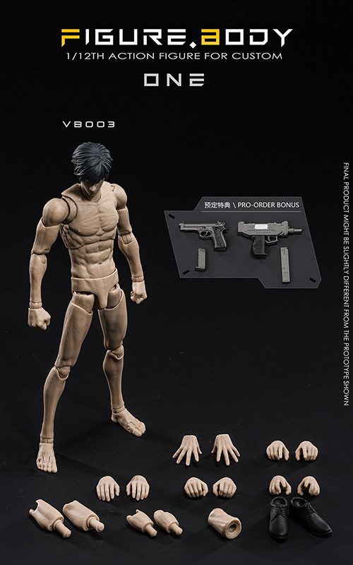 VTOYS×BMS/ ONE（ワン）1/12 アクションフィギュア素体（イエロースキン）VB003