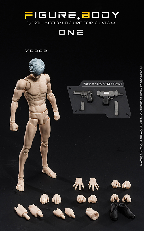 VTOYS×BMS/ ONE（ワン）1/12 アクションフィギュア素体（ホワイトスキン）VB002