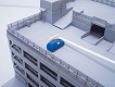 【お取り寄せ終了】建築ロマン堂/ no.4 立体駐車場 アイボリー 1/150 プラモデルキット - イメージ画像4