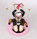 ニトロスーパーソニックイメージキャラクター/ すーぱーそに子 1/6 PVC GOTHIC MAID ベッド風台座 ver - イメージ画像3