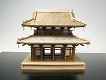 【お取り寄せ終了】法隆寺 中門 回廊なし 1/100 木製キット - イメージ画像2
