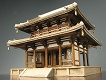【お取り寄せ終了】法隆寺 中門 回廊なし 1/100 木製キット - イメージ画像5