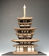 【お取り寄せ終了】 薬師寺 東塔 1/100 木製キット - イメージ画像3