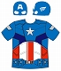アベンジャーズ/ キャプテンアメリカ Tシャツ＆マスクセット 95021 - イメージ画像1