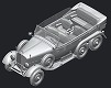 ドイツ軍 G4高官用 6輪乗用車 DB社製 1935年型 1/24 プラモデルキット IC24011 - イメージ画像1