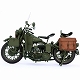 WWII アメリカ陸軍 軍用オートバイ 1/6 塗装済完成品 ZYT-1001 - イメージ画像1