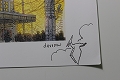 【お一人様1点限り】ジェフ・ダロウ サイン＆ミニスケッチ入りアートプリント: ゴジラ 裏面に大きなスケッチ入り - イメージ画像2