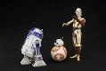 ARTFX+/ スターウォーズ フォースの覚醒:  R2-D2＆C-3PO with BB-8 1/10 PVCセット - イメージ画像3