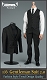 メール・アウトフィット/ ジェントルマン スーツ ブラック ver.2.0 1/6 セット V1005A - イメージ画像1