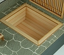 和の造作/ 檜の露天風呂 1/12 木製組立キット WZ-012 - イメージ画像2