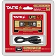 TAPES/ カセットテープ型 バッテリーチャージャー ブリスターパッケージ レッド ver - イメージ画像1