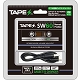 TAPES/ カセットテープ型 バッテリーチャージャー ブリスターパッケージ ブラック ver - イメージ画像1