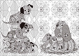 【日本語版アートブック】ディズニー アニマルキャラクター ぬり絵 - イメージ画像3