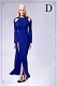 フィメール・アウトフィット/ ベアショルダー イブニングドレス ブルー 1/6 セット POP-F28D - イメージ画像2