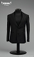 ジェントルマン レトロ スーツ ブラック 1/6 コスチューム セット V1009A - イメージ画像11