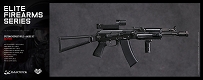 エリートファイヤーアームズ2/ スペツナズ アサルト ライフル AK105 ブラック 1/6 セット EF006 - イメージ画像1