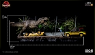 【銀行振込・クレジットカード支払いのみ】ジュラシック・パーク/ T-REX ティラノサウルス アタック 1/10 バトルジオラマシリーズ アートスケール スタチュー コンプリートセット - イメージ画像5