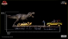 【銀行振込・クレジットカード支払いのみ】ジュラシック・パーク/ T-REX ティラノサウルス アタック 1/10 バトルジオラマシリーズ アートスケール スタチュー コンプリートセット - イメージ画像8
