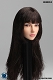 1/6フィギュア用ヘッド/ アジアン フィメール ブラックヘア シャギー ヘッド SDDX01-B - イメージ画像5