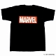 マーベルコミック/ MARVEL ボックスロゴ レッドスター Tシャツ MV-RS-4 ブラック レディース サイズM - イメージ画像1