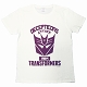 トランスフォーマー/ ディセプティコン カレッジロゴ 復刻 Tシャツ TF-RS-N2 ホワイト レディース サイズM - イメージ画像1