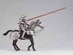 タケヤ式自在置物/ 15世紀 ゴチック式 エクストリアンアーマー 騎手用甲冑 シルバー ver - イメージ画像10