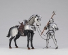 タケヤ式自在置物/ 15世紀 ゴチック式 エクストリアンアーマー 騎手用甲冑 シルバー ver - イメージ画像17