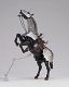 タケヤ式自在置物/ 15世紀 ゴチック式 エクストリアンアーマー 騎手用甲冑 シルバー ver - イメージ画像20