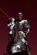 タケヤ式自在置物/ 15世紀 ゴチック式 エクストリアンアーマー 騎手用甲冑 シルバー ver - イメージ画像5
