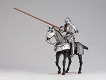 タケヤ式自在置物/ 15世紀 ゴチック式 エクストリアンアーマー 騎手用甲冑 シルバー ver - イメージ画像8