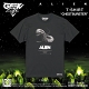 ALIEN artwork by Rockin' Jelly Bean/ エイリアン チェストバスター Tシャツ インクブラック サイズS - イメージ画像3