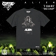 ALIEN artwork by Rockin' Jelly Bean/ エイリアン ビッグチャップ Tシャツ インクブラック サイズS - イメージ画像3
