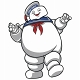 GHOSTBUSTERS STAY PUFT MARSHMALLOW MAN ACTION PIN / APR213062 - イメージ画像1