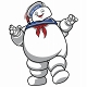 GHOSTBUSTERS STAY PUFT MARSHMALLOW MAN ACTION PIN / APR213062 - イメージ画像2