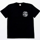 コブラ会 Cobra Kai/ コブラ会 サークルスネーク ホワイトロゴ Tシャツ ブラック Sサイズ - イメージ画像1