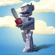 ザ・シンプソンズ/ ロボット スクラッチー アルティメイト 8インチ アクションフィギュア - イメージ画像1