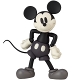 フィギュアコンプレックス ムービーリボ/ ディズニー: ミッキーマウス 1936 モノトーンカラー ver - イメージ画像1