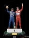アラン・プロスト＆アイルトン・セナ 1993 オーストラリアGP ラストポディウム 1/10 DX アートスケール スタチュー - イメージ画像2