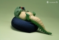 Lazy animals series レイジーアニマルシリーズ by guodong/ ワニ ダークグリーン ビニールフィギュア - イメージ画像3