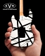 ヴァン・ヘイレン エドワード・ヴァン・ヘイレン  VH1 ブラック＆ホワイト 1/4 ギター ミニチュアモデル - イメージ画像3