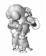 Ma.K. マシーネンクリーガー/ ロボットバトルV 宇宙用重装甲戦闘服 MK44G型 ゴーストナイト 1/20 プラモデルキット - イメージ画像3