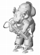 Ma.K. マシーネンクリーガー/ ロボットバトルV 宇宙用重装甲戦闘服 MK44G型 ゴーストナイト 1/20 プラモデルキット - イメージ画像5