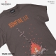 ダークソウル × TORCH TORCH/ 8bitの篝火のTシャツ 2023 ver チャコール S - イメージ画像2