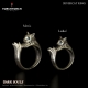 ダークソウル × TORCH TORCH/ リングコレクション: 銀猫の指輪 15号 - イメージ画像5